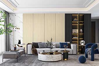 渭南轻奢风格-客厅
