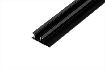 渭南航空纤维墙咔铝合金带灯中条（哑黑氧化）