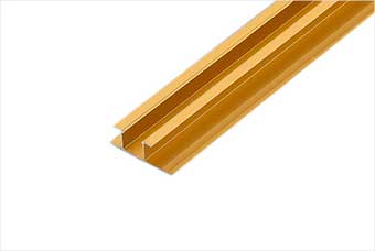 渭南航空纤维墙咔铝合金带灯中条（钛金氧化）