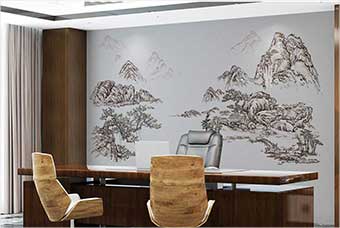 渭南森佰汇航空纤维墙咔（山水之间）